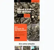Kleine Seitenvorschau von zinn24.de