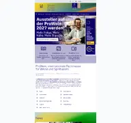 Kleine Seitenvorschau von prowein.de