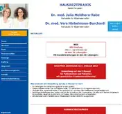 Kleine Seitenvorschau von praxis-mehlhorn-hinkelmann.de