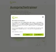 Kleine Seitenvorschau von aussprachetraining.goethe.de