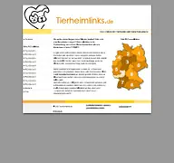 Kleine Seitenvorschau von tierheimlinks.de