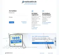 Kleine Seitenvorschau von makleraktiv.de