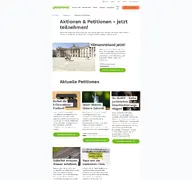 Kleine Seitenvorschau von campaigns.greenpeace.de