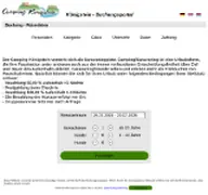 Kleine Seitenvorschau von campbuchung.camping-koenigstein.de