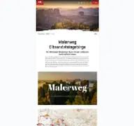 Kleine Seitenvorschau von malerweg.de