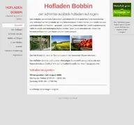 Kleine Seitenvorschau von hofladen-bobbin.de