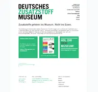 Kleine Seitenvorschau von zusatzstoffmuseum.de
