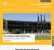 Kleine Seitenvorschau von landespolitik-bw.de