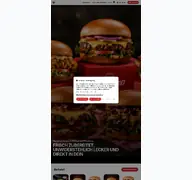 Kleine Seitenvorschau von burgero.de