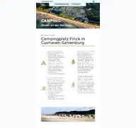 Kleine Seitenvorschau von camping-finck.de