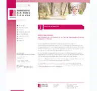 Kleine Seitenvorschau von mammo-thr.de