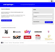 Kleine Seitenvorschau von axelspringer.mitarbeiterangebote.de