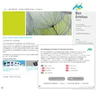 Kleine Seitenvorschau von mainaerztehaus.de