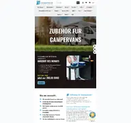 Kleine Seitenvorschau von campperfect.de
