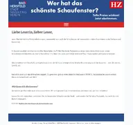 Kleine Seitenvorschau von hz-aktion.de