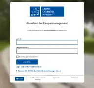 Kleine Seitenvorschau von campusmanagement.uni-hannover.de