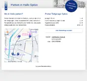 Kleine Seitenvorschau von parken-halle.de