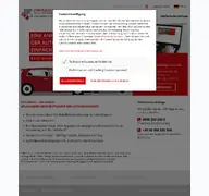 Kleine Seitenvorschau von zentralruf.de