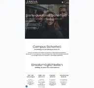 Kleine Seitenvorschau von campussicherheit.de