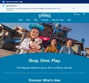 Kleine Seitenvorschau von disneysprings.com