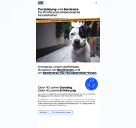 Kleine Seitenvorschau von candog.de