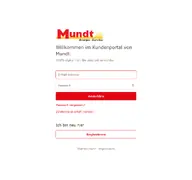 Kleine Seitenvorschau von kundenportal.mundt.de