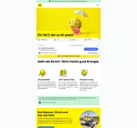 Kleine Seitenvorschau von yello.de