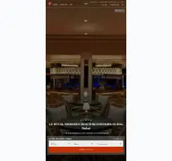 Kleine Seitenvorschau von leroyalmeridien.resorthotel.de