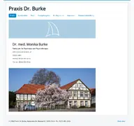 Kleine Seitenvorschau von praxis-dr-burke.de