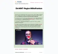 Kleine Seitenvorschau von mint-mittelfranken.cms.rrze.uni-erlangen.de