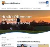 Kleine Seitenvorschau von marzling.de