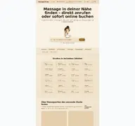 Kleine Seitenvorschau von massage-finder.de