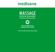 Kleine Seitenvorschau von massage.medisana.de