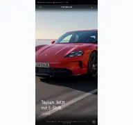 Kleine Seitenvorschau von porsche.biz