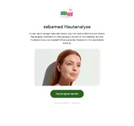 Kleine Seitenvorschau von hautanalyse.sebamed.de