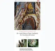 Kleine Seitenvorschau von hautarzt-foss.de