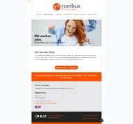 Kleine Seitenvorschau von zeitarbeit-rombus.de