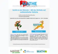 Kleine Seitenvorschau von mathekalender.de