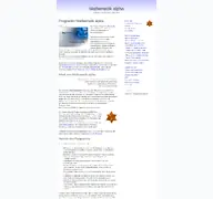 Kleine Seitenvorschau von mathematikalpha.de
