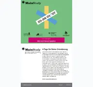 Kleine Seitenvorschau von mainstudy.de
