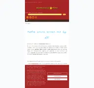 Kleine Seitenvorschau von mathetreff-online.de