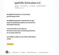Kleine Seitenvorschau von igelhilfe-schwaben.de