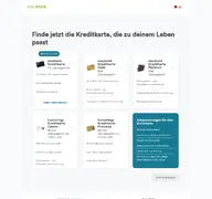 Kleine Seitenvorschau von cards.easybank.de