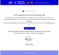 Kleine Seitenvorschau von umfrage.deutscherstartupmonitor.de