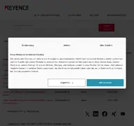 Kleine Seitenvorschau von career.keyence.de