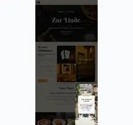 Kleine Seitenvorschau von zur-linde-restaurant.de