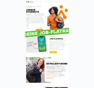 Kleine Seitenvorschau von unique-students.de