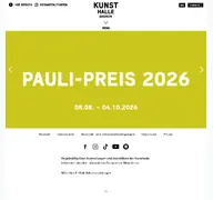 Kleine Seitenvorschau von kunsthalle-bremen.de