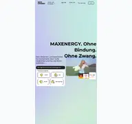 Kleine Seitenvorschau von maxenergy.de