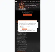 Kleine Seitenvorschau von mayday.de